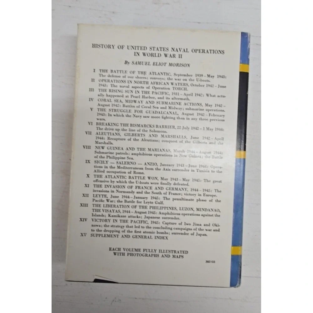 The Atlantic Battle Won WWII Naval History Samuel Eliot Morison 1975 Hardcover V